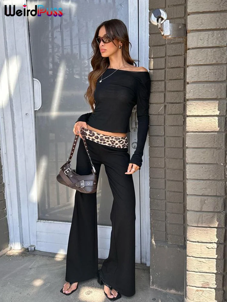 Weird Puss Street Повседневный комплект из 2 предметов Женский укороченный топ с косым