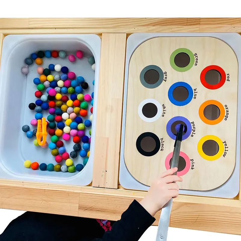 

Доска развивающая Монтессори для сортировки цветов