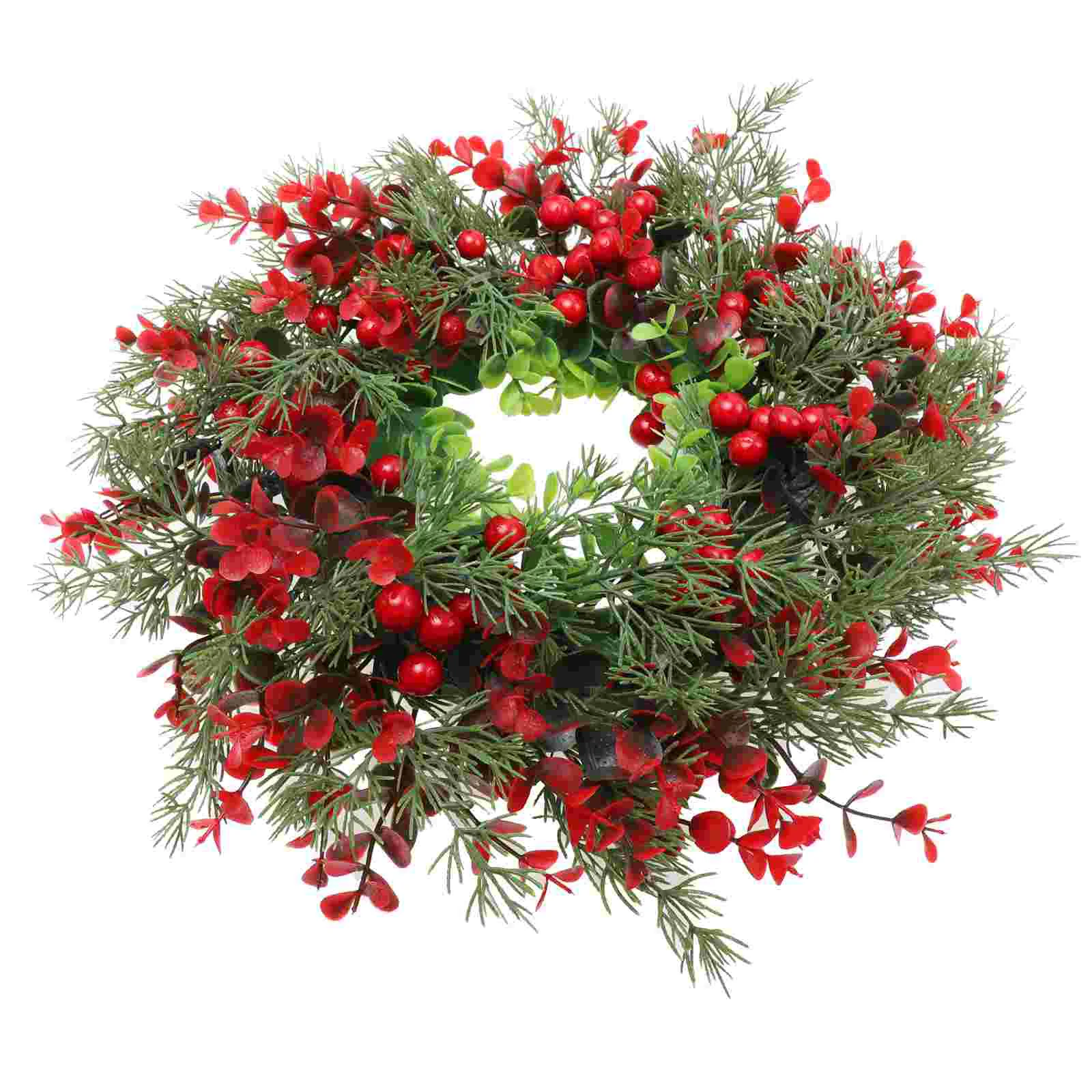 

Wreath Christmas Door Berry Wreaths Front Artificial Garland Red Outdoor Winter Pine Holiday Decor Hanging Holly Windows Pendant