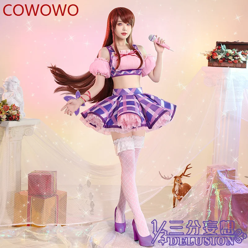 

COWOWO Anime Aikatsu! Игровой костюм Shibuki Ran, Милая женская одежда для косплея, костюм на Хэллоуин, карнавал, вечеринку