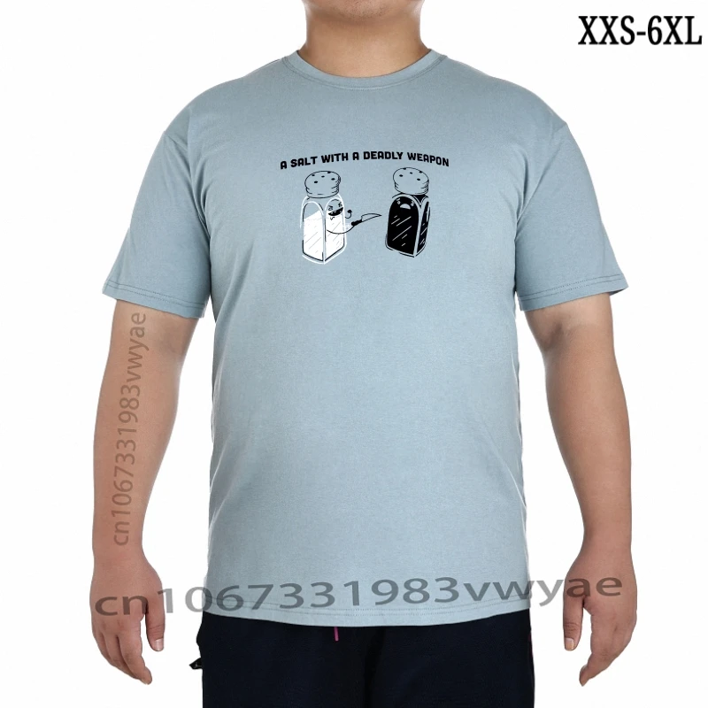 A Salt with a Deadly Weapon Dad Joke Humorous Fun Pun Grandpa Men' and Men' TShirt T Shirts Men Casual XXS-6XL