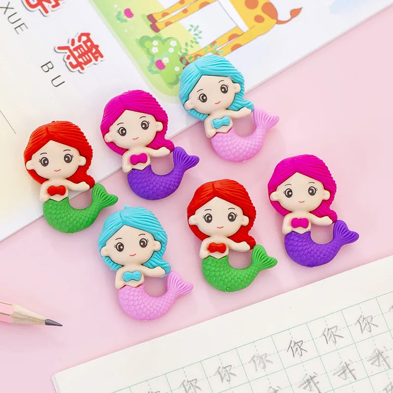 

Creative mermaid puzzle assembled eraser Eraser Students' prize gift reward gift wholesale