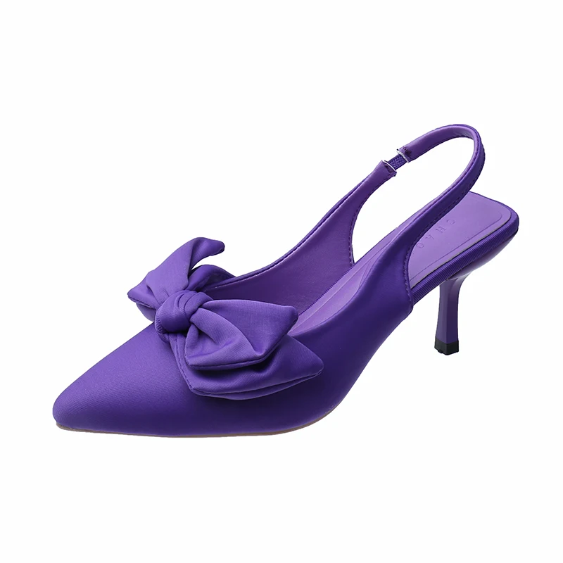 

2022 Summer Bowknot Women Sandals Sexy Ankle Strap High Heels Female Pump Wedding Prom Shoes Large Size 35-42 Luxury Sandals