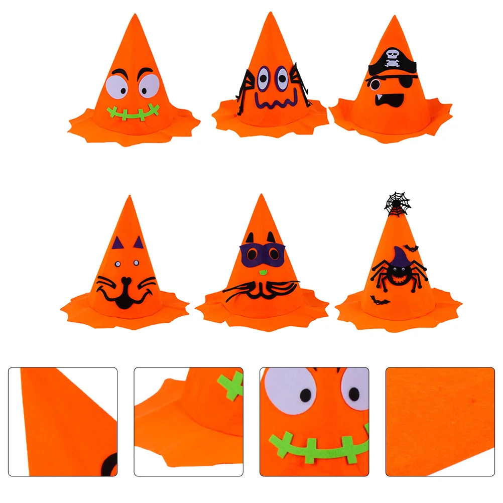 

6Pcs Pumpkin Hat Durable Party Costumes for People