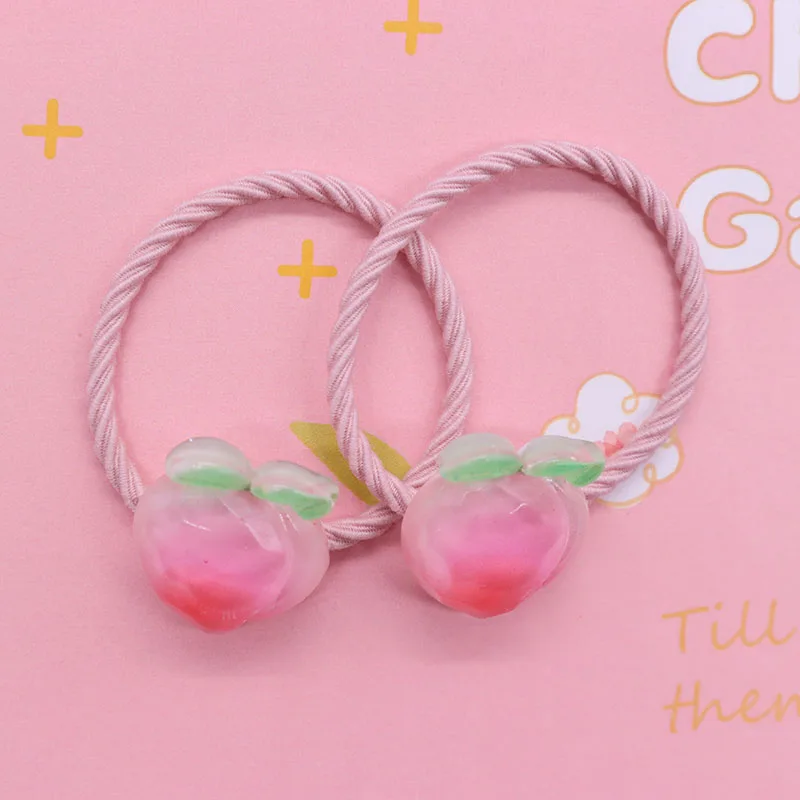 20 шт. резинки для волос в виде фруктов персика винограда яблока |