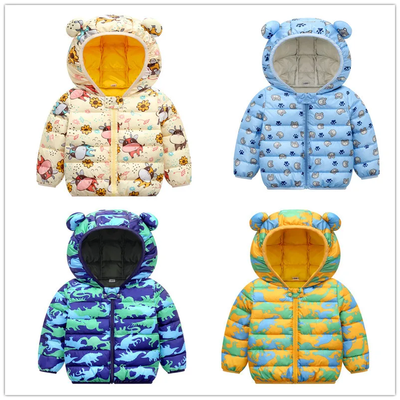 

Детская куртка на хлопковом наполнителе, с мультяшным рисунком, на весну/Осень/зиму, короткая куртка для мальчиков, 2023