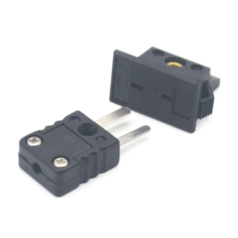 

2-контактный J-Тип штекер термопары, соединитель провода, кабельный разъем, проволочный штекер, термостойкий, подходит для промышленных 1 пар...