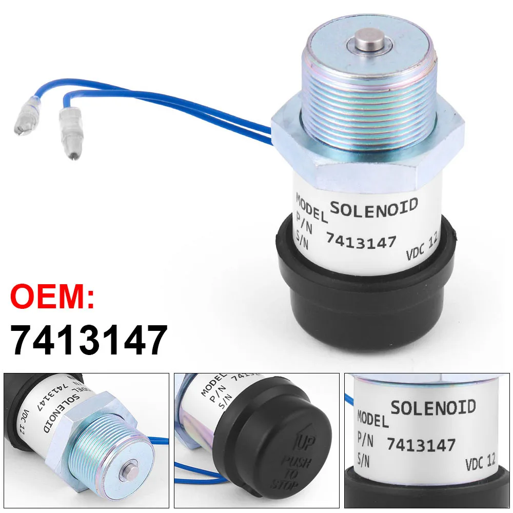 

Электромагнитный клапан остановки 12 В 7413147 ,195-8411,30L87-00060,30A87-00060,MM409-67001 для S3L2-E2 S4L2 L2E K3 E305C/K4N EB12.4 UKFSS113