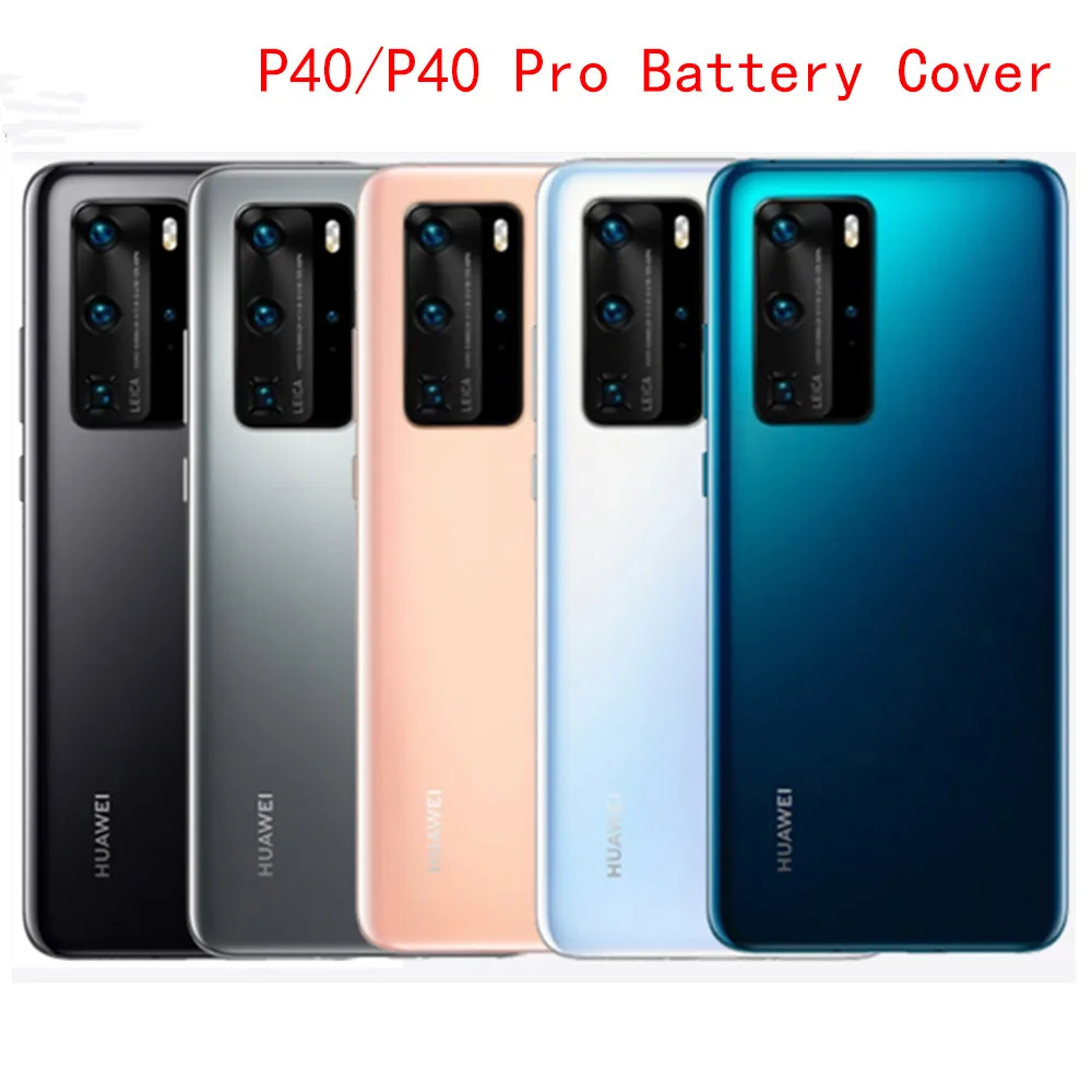 Крышка батарейного отсека для P40 Pro Задняя стеклянная панель задний корпус чехол