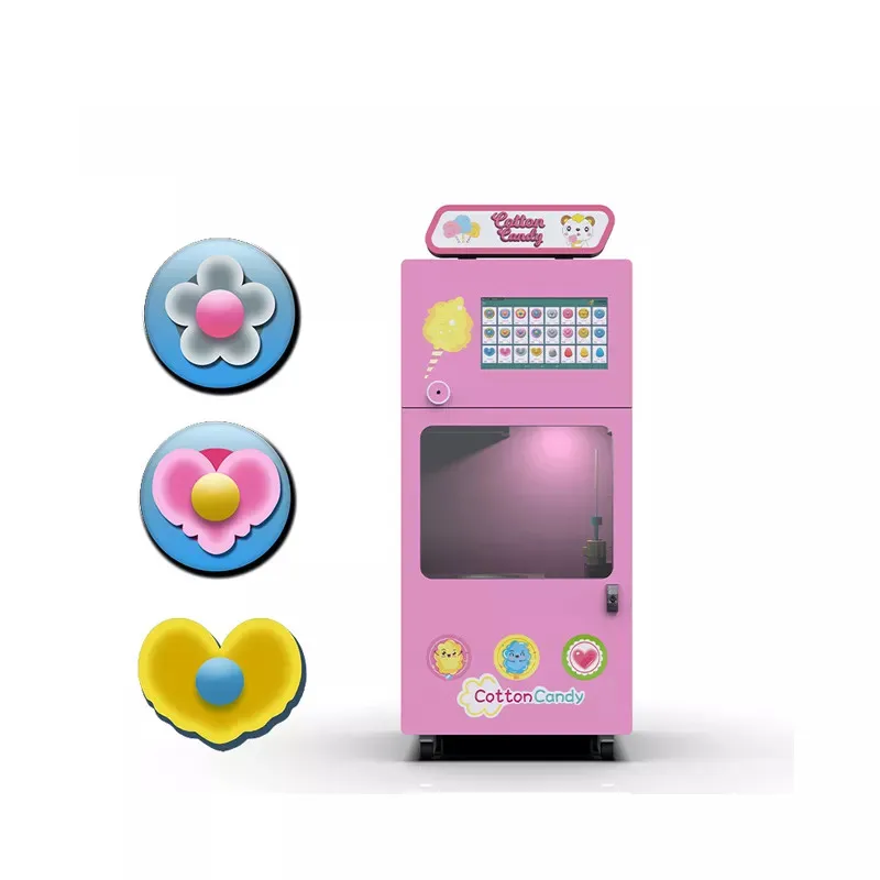 

Fully Automatic Fairy 36 Flower Cotton Candy Floss Vending Machine Commercial Sweet Sugar Cotton Candy Machine Maker for Sale