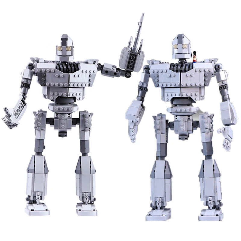 MOC Creative Iron Robot Giant Figures Building Blocks High-tech City Voltron Set Model Classic Movie Bricks Toys for Kids Gifts
