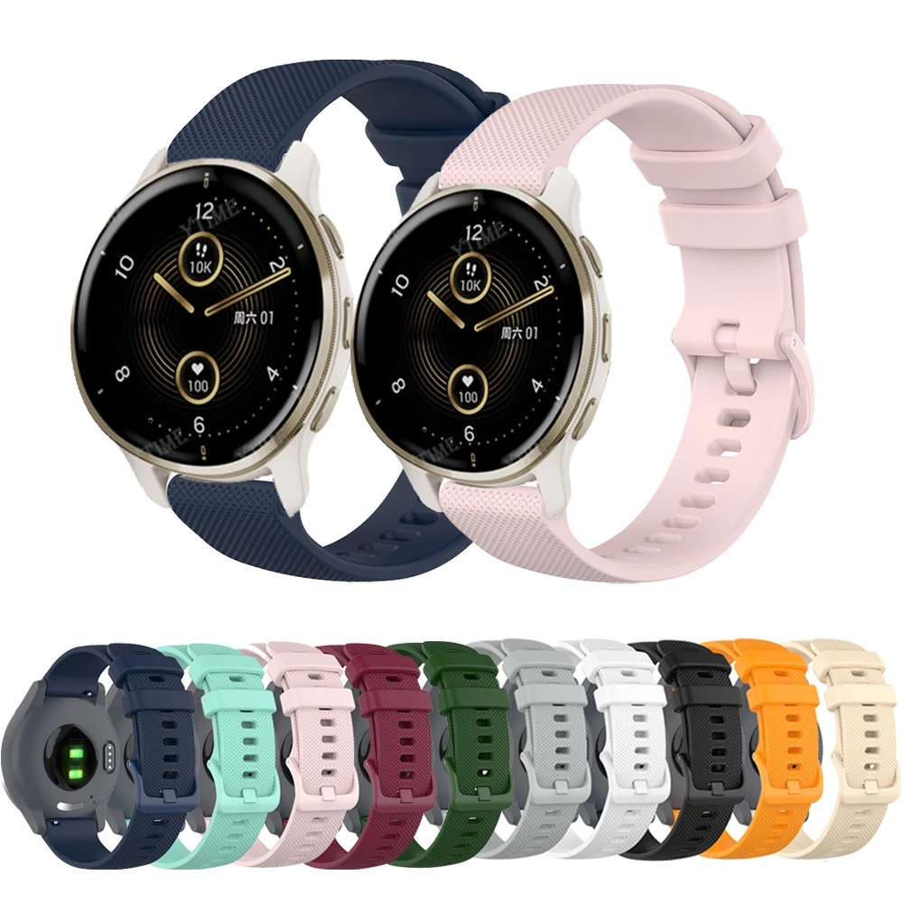 Силиконовый ремешок для Garmin benz 2 2S браслет Benz SQ Band CAME Plus Correa 18 20 22 мм - купить по