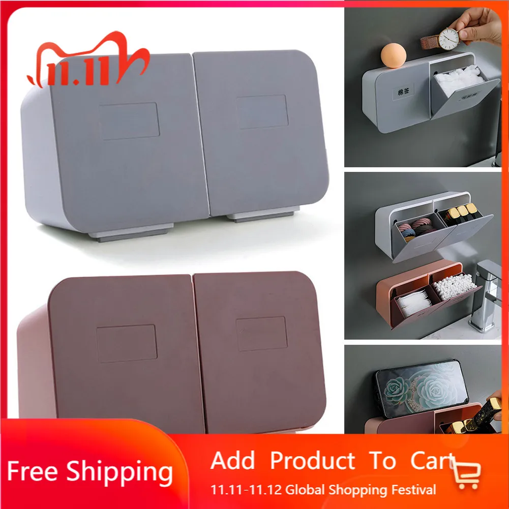 

Ящик для хранения ватных тампонов настенный многоцелевой ящик для хранения откидной пластиковый ящик для хранения ватных тампонов отделоч...