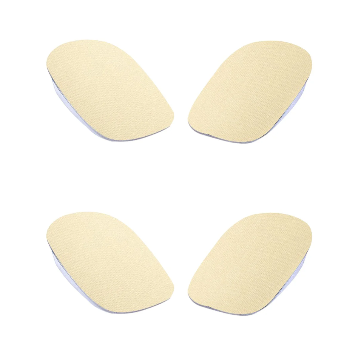 

2pcs One Pair Breathable Height Increase Insole Heel Inserts Invisible Shoe Lifts Heel Half Insoles Shoe Elevator Inserts for