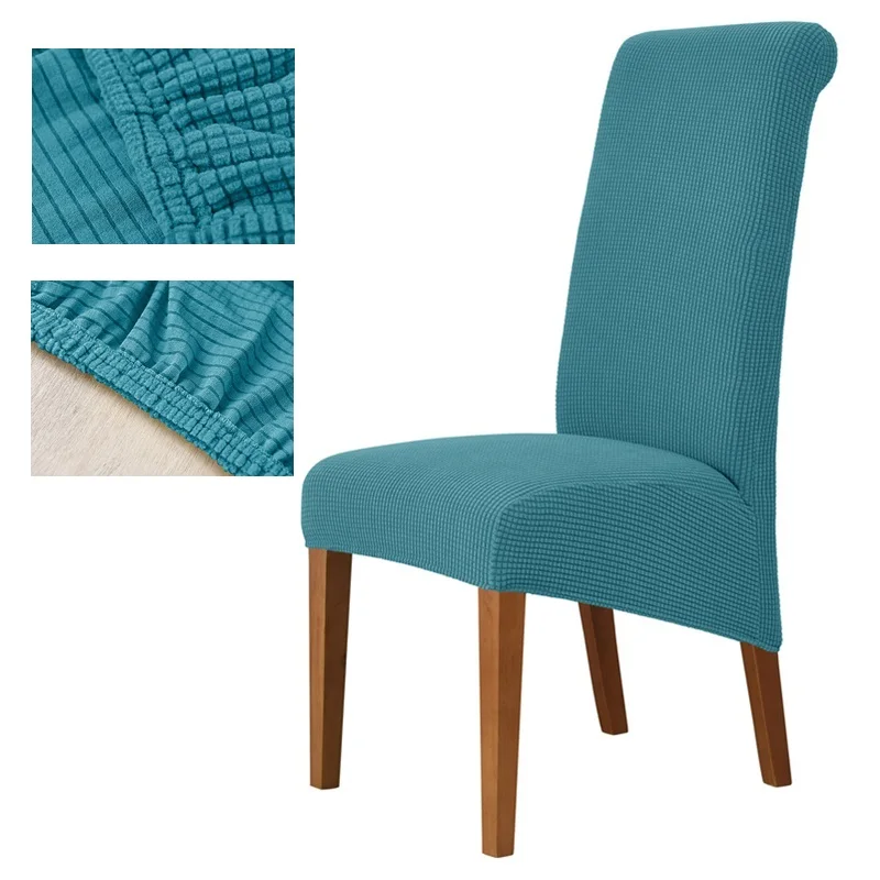

1/2/4/6 Pcs Dining Room Chair Cover Stretch Dustproof Office Chair Slipcover Polar Fleece Case for Chairs Kitchen Wedding Hotel