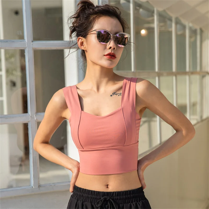 

Sports Bra Women's Fitness Yoga Running Shockproof Vest Underwear Gather Shaped Quick Drying Bralette