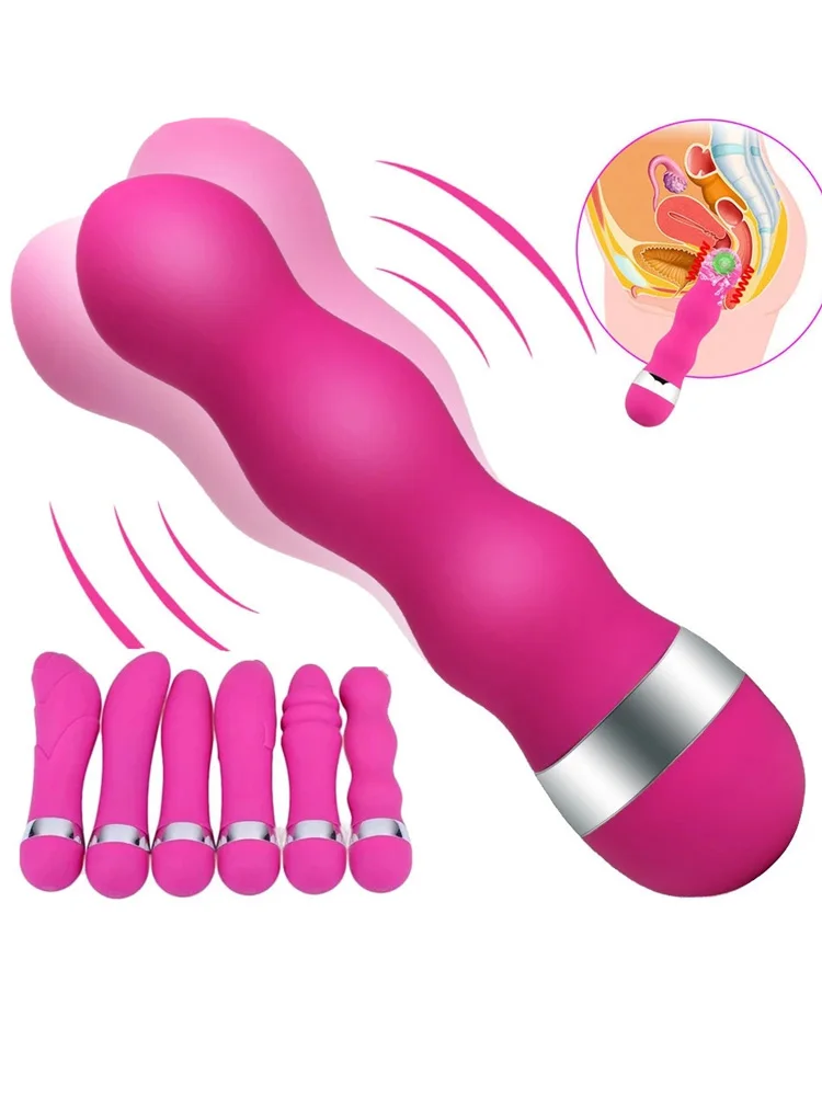 Multi-Speed Dildos G Spot Vibrator Vagina Clitoris Stimulator Adult Erotic Anal Butt Plug Beads Av Sex Toys for Women |