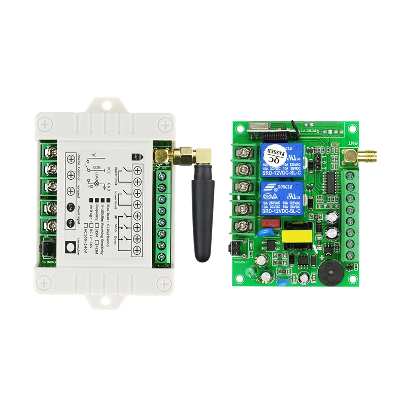 Универсальный беспроводной пульт дистанционного управления 433 МГц AC220V 110V 2CH реле