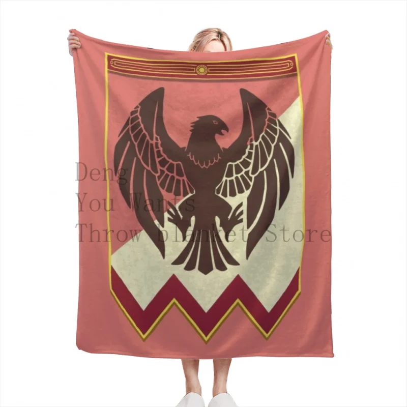 

Fire Emblem 3 Houses Black Eagles Banner Throw Blankets Soft Flannel Fleece Warm Blanket Bed Couch Camping Travel