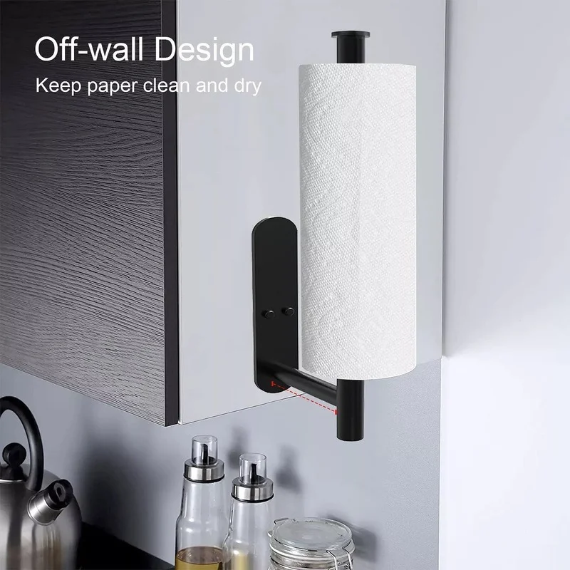 

Self-Adhesive Toilet Paper Holder Bathroom Stainless Towel Holder Toilet Punch-free Roll Paper Holder Kitchen Hook Storage