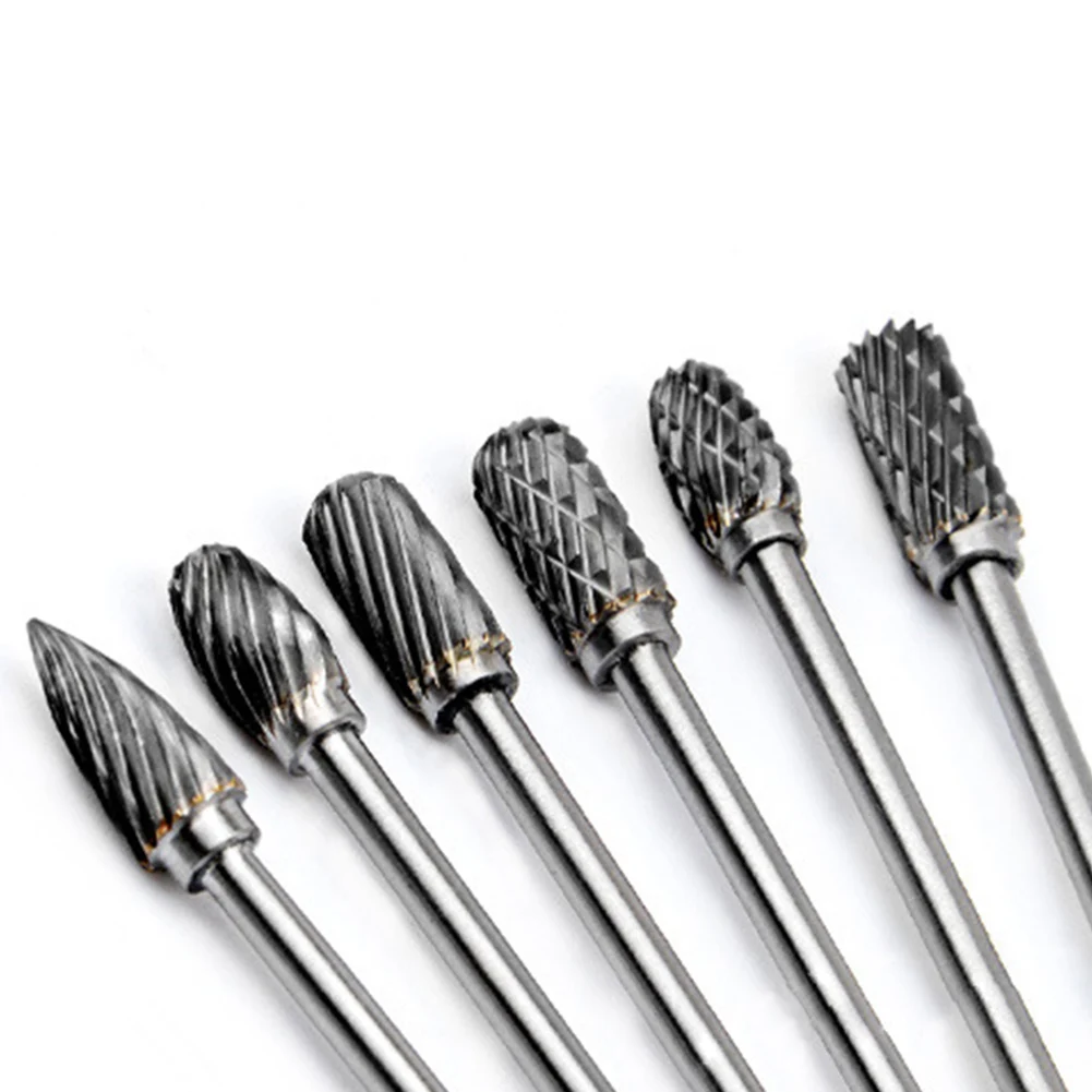 

20pcs Metal Carving Polishing For Drill Rotary Tool Double Cut Grinder Bit Set Trimming Tungsten Carbide Woodworking DIY Burr
