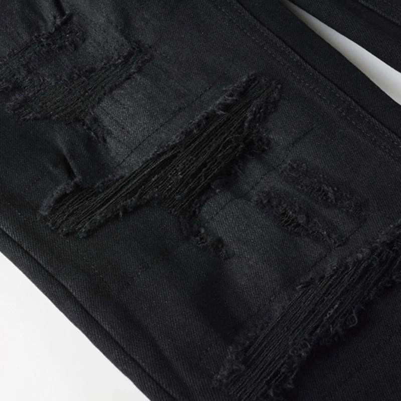 Джинсы KSUBI Cross рваные узкие джинсы в американском стиле с низкой талией и бахромой