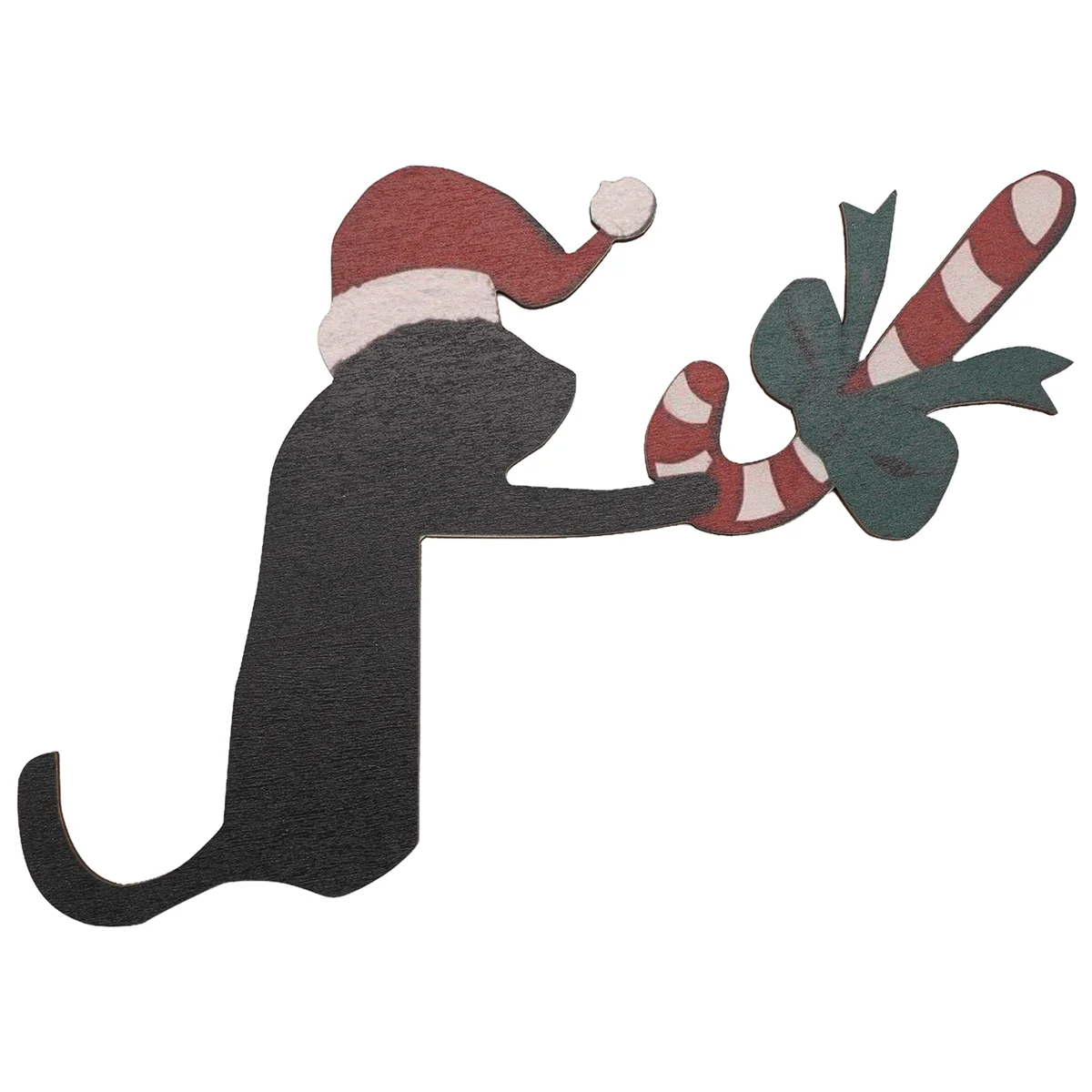 Рождественская дверь угловой знак деревянная кота Топпер Декор рамка орнамент