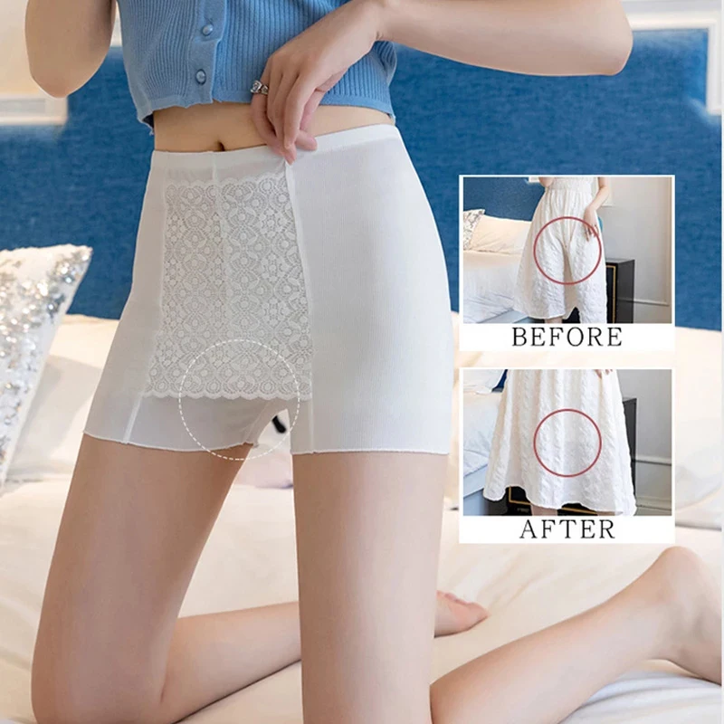 

Женские Бесшовные трусы-боксеры из вискозы, с высокой талией