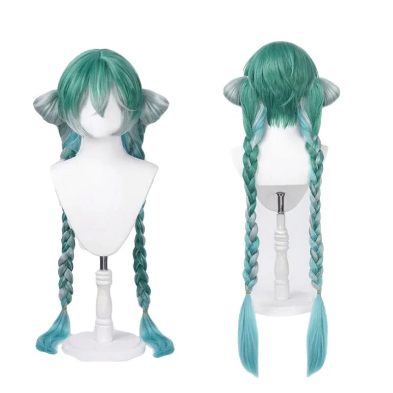 Vocaloid Miku Косплей Костюм Аниме Парик Китайский Стиль Маленький Зомби Хэллоуин