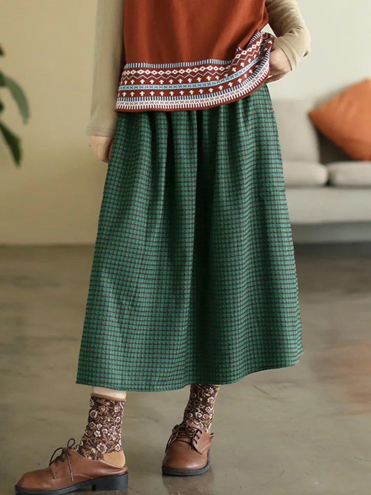 Женские повседневные юбки Новое поступление осень 2022 винтажная стильная
