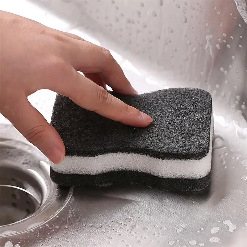 5 шт. волшебная губка трехслойная с имитацией люфы бытовая чистящая для кухни