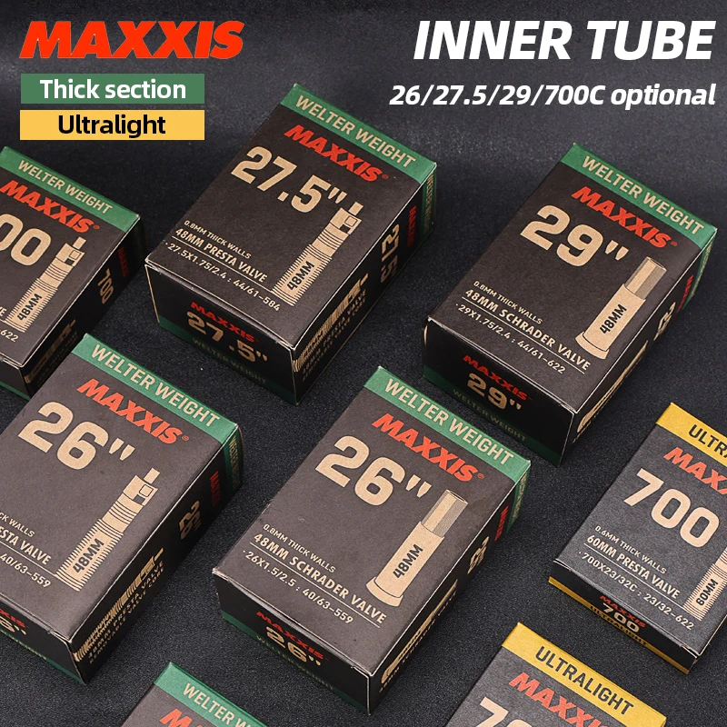 MAXXIS 1pcs Ultralight Bicycle Tube 26/27.5/29/700C AV FV Cy