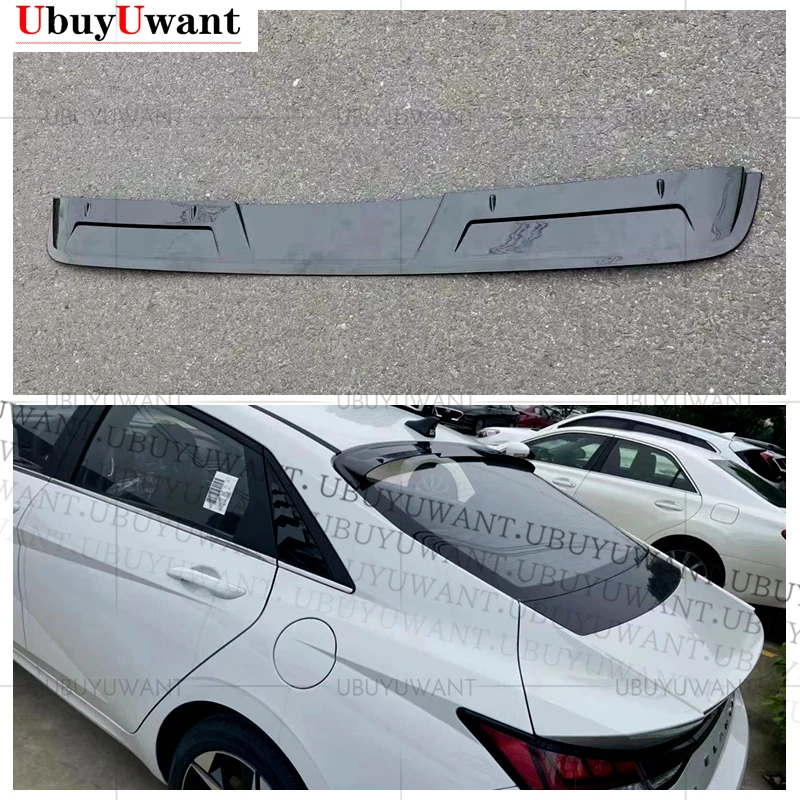 

Rear Roof Lip Spoiler For Hyundai Elantra Avante CN7 2020 2021 ABS Modified Roof Spoiler Black Original Style Auto Parts