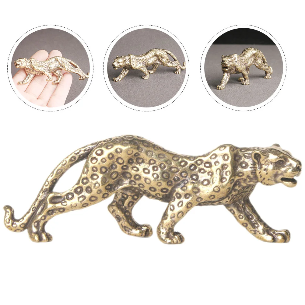 

Statue Sculpture Animal Brass Figurine Decor Tabletop Wealth Statues Shui Ornament Retro Feng Vintage Fengshui Figure Small Mini