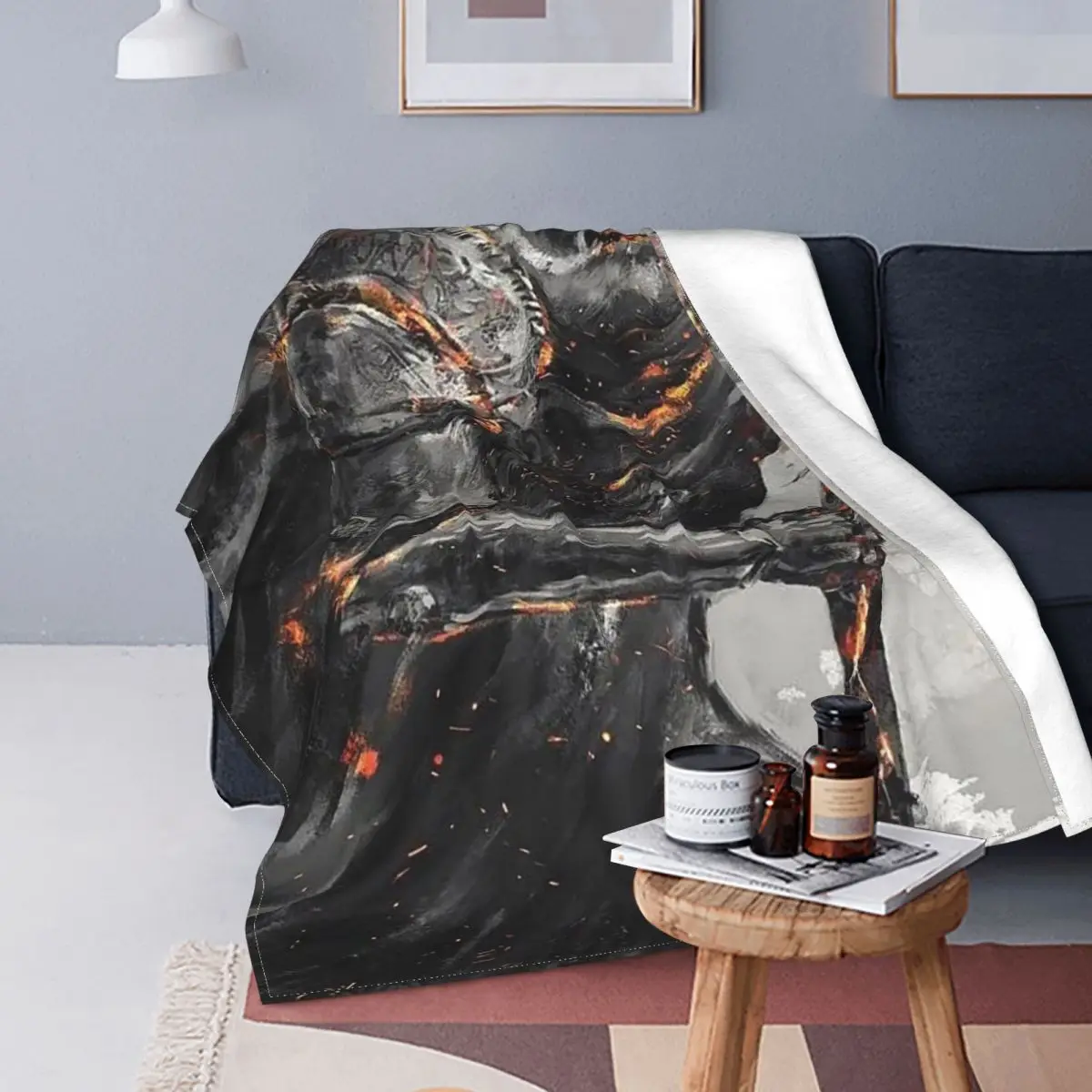 

Elden Ring Game Blankets Coral Fleece Plush Textile Decor Malenia Warrior Breathable Lightweight Throw Blankets Bed Car Quilt