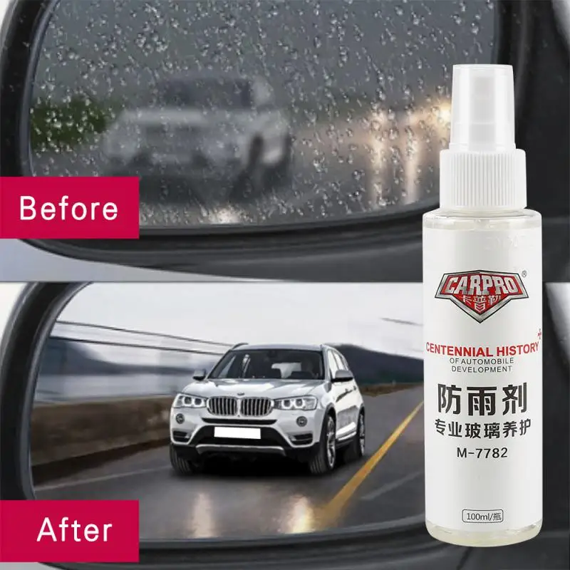 

100ML Car Front Windshield Anti-Rain Agent Waterproof Rainproof Anit-fog Spray Car Rear-View Mirror Window Glass Coating TSLM1