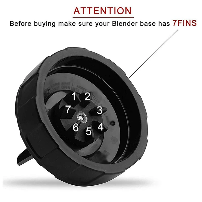 6X 7 лезвий для извлечения плавников детской детали с резиновой шайбой Nutri Ninja Auto IQ