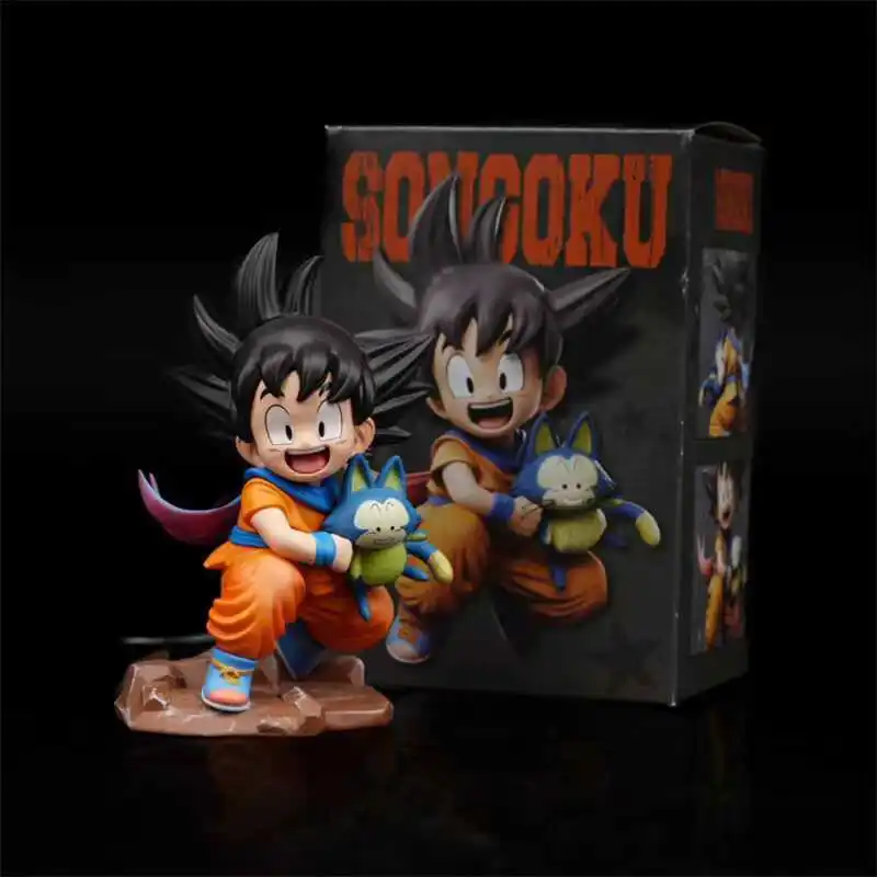 Фото Фигурка Dragon Ball Qversion, мультяшная детская фигурка Гоку, статуя Puar, ПВХ, Коллекционная модель, маленькая модель толкателя, орнамент, подарок №1