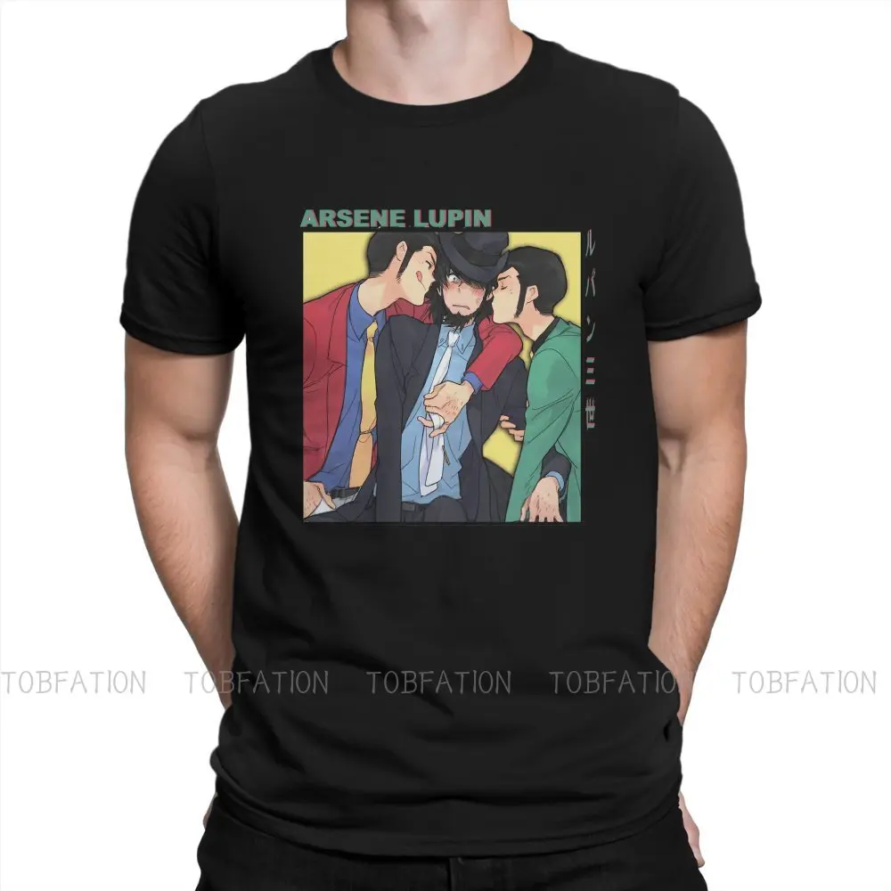 

Shy Lupin the Third TV Series Tshirt Alternative Punk T shirt Streetwear Homme Pure Cotton Oversized Tees Tops