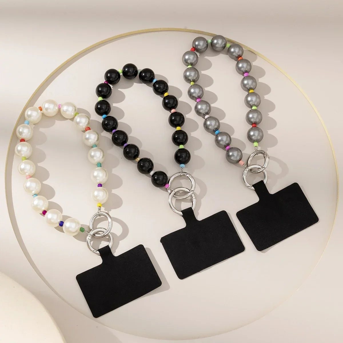 Женская короткая цепочка для телефона в стиле бохо летний шнурок с хрустальными