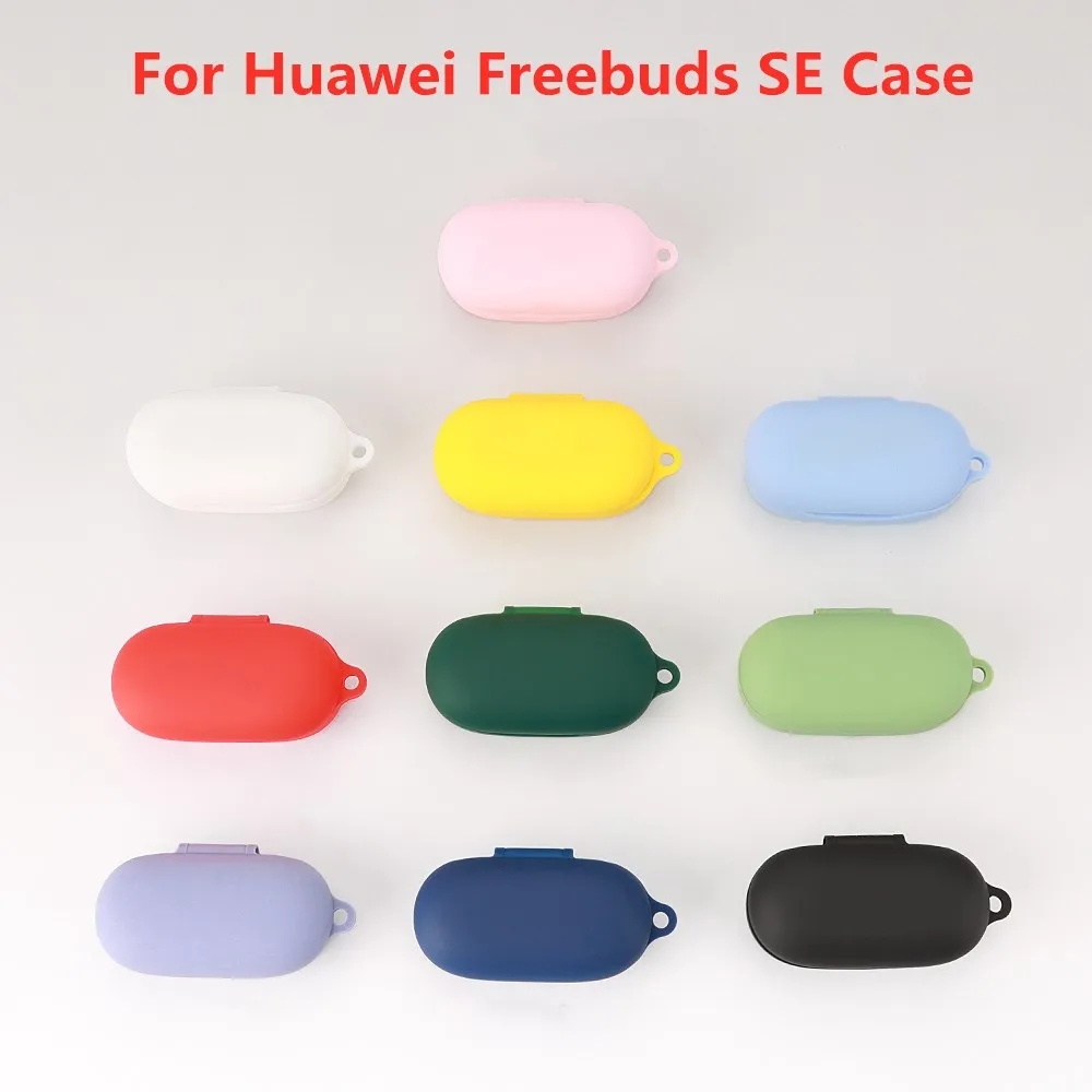 

Силиконовый чехол для наушников Huawei Freebuds, защитная оболочка для гарнитуры, аксессуары для Freebuds SE, чехол с крючком