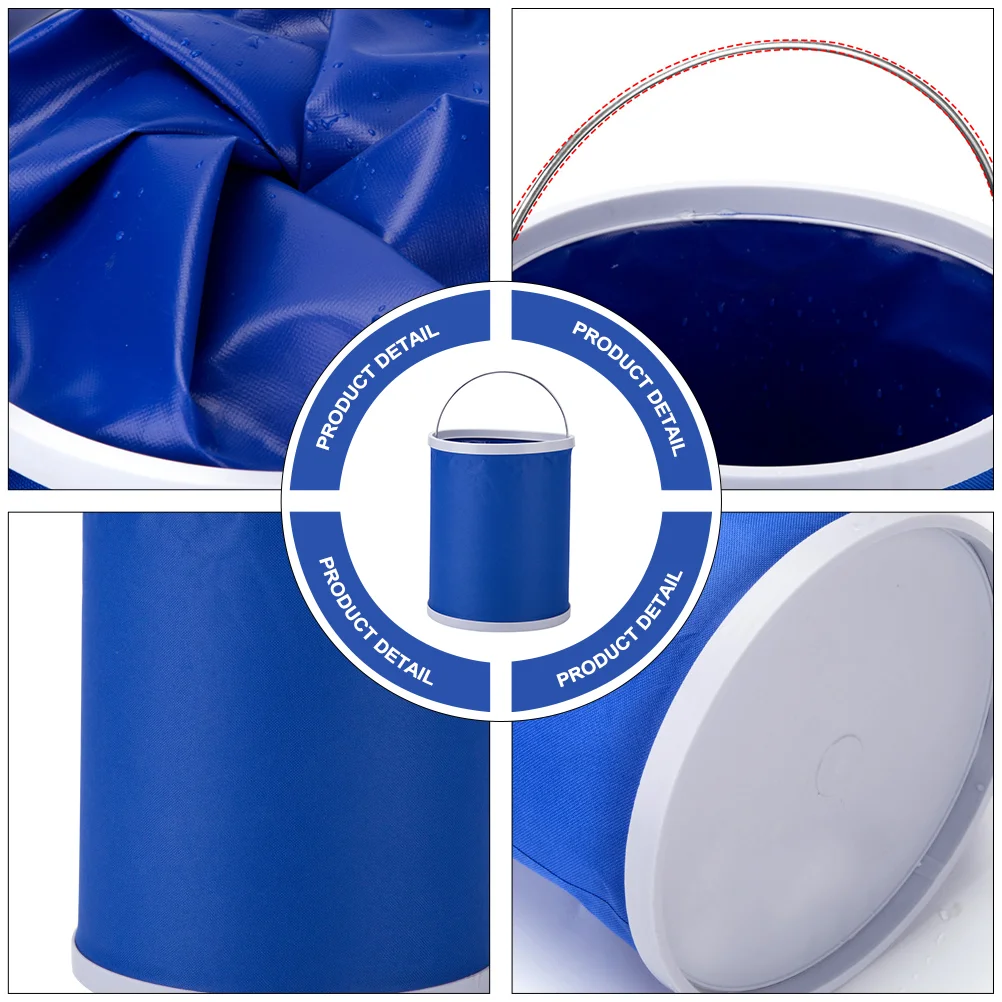 

Collapsible Water Container Portable Folding Bucket Large Capacity Fishing Outdoor Carrier 600d Oxford Cloth Travel