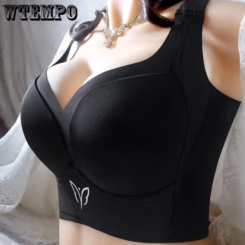 

Гладкие бюстгальтеры для женщин, тонкий соблазнительный бюстгальтер, однотонное нижнее белье, регулируемое нижнее белье, бюстгальтер с невидимой чашкой пуш-ап