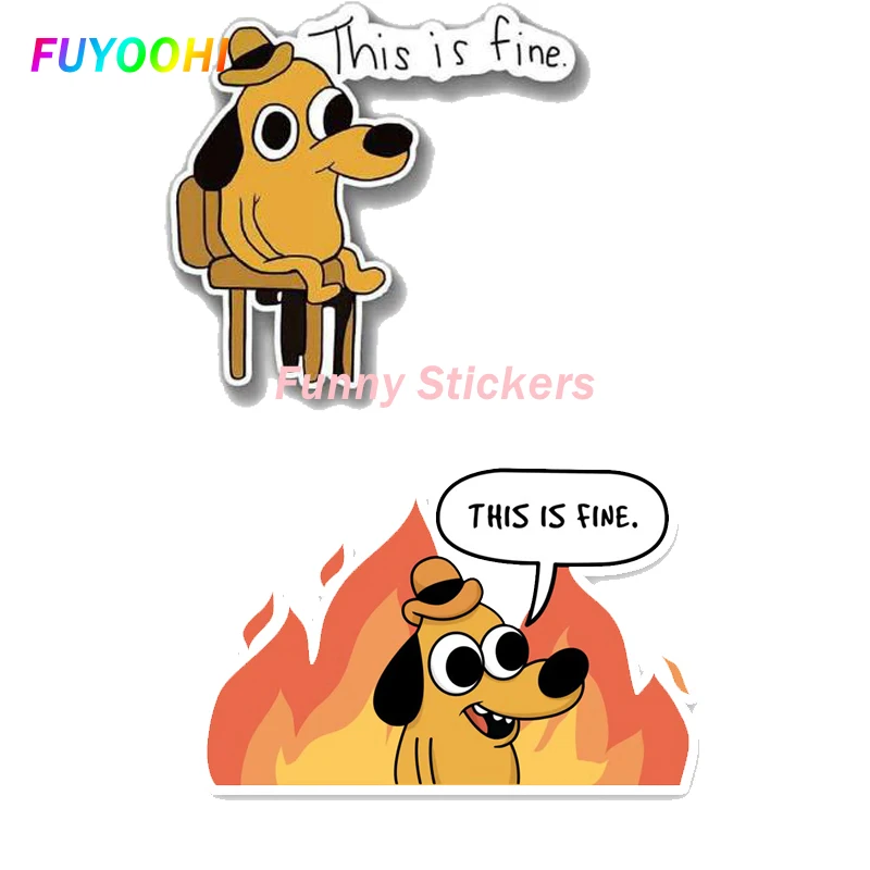 

Игровые наклейки FUYOOHI, индивидуальные автомобильные наклейки для этого, забавные аниме наклейки, наклейки для мотоцикла, фургона, автомобил...