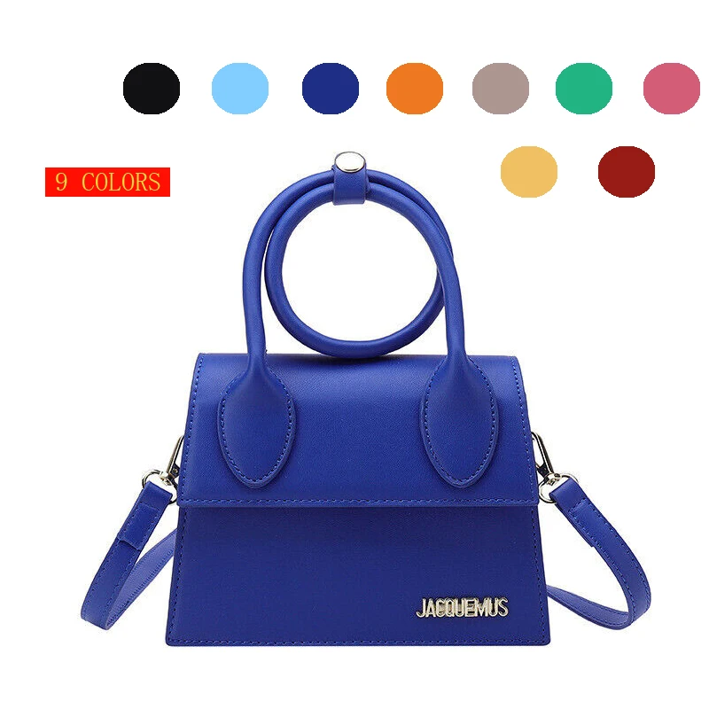 

2022 light luxury fashion gift brand bag French Niche Design Jac-que-mus Shoulder Messenger Handbag Women's Square Bag