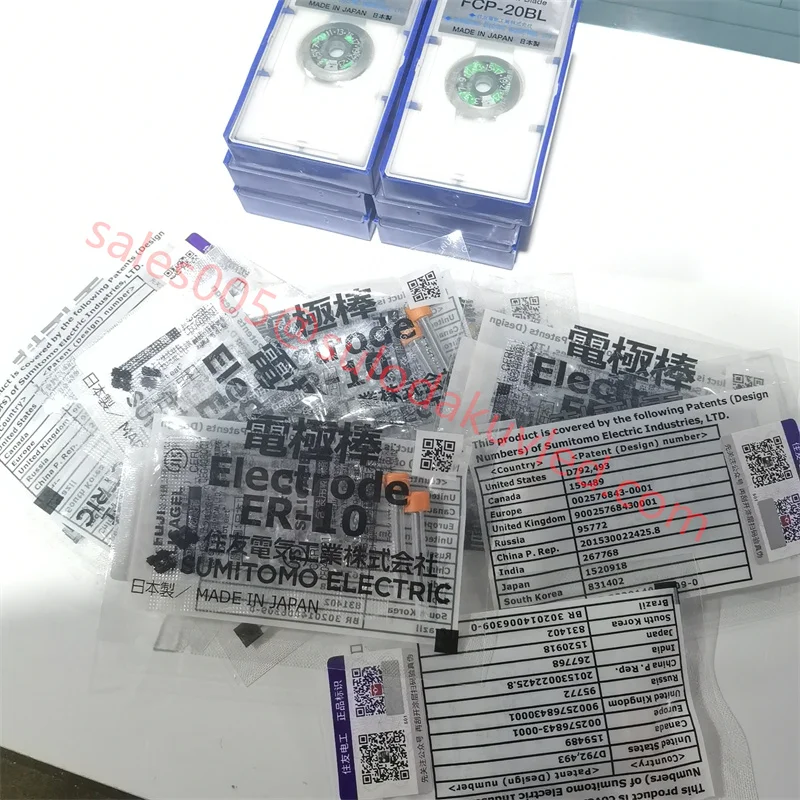 Newest Original ER-10 Electrodes for Sumitomo Type-39 TYPE-66 TYPE-81C T-600C 400S Fiber Optic Fusion Splicer Electrode rod