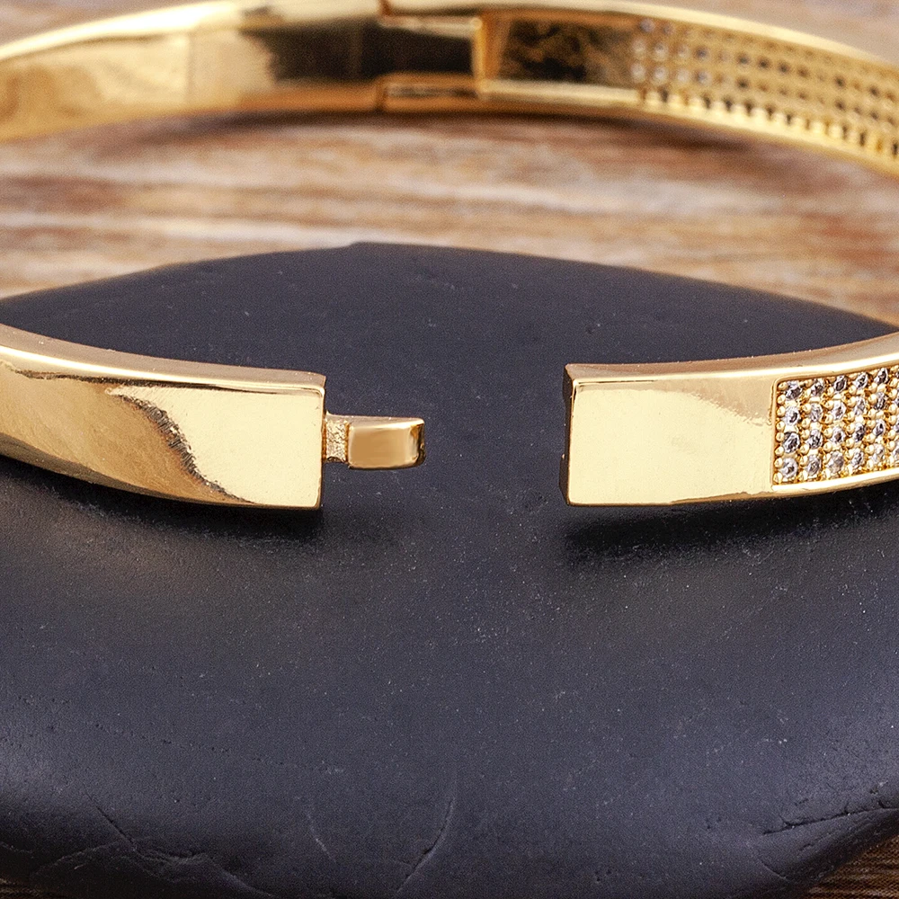 Изысканный циркониевый круглый инкрустированный сглаза Стразы регулируемый