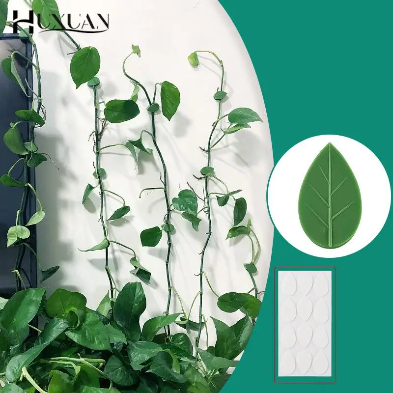 

10 шт., самоклеящиеся невидимые крючки в форме листа