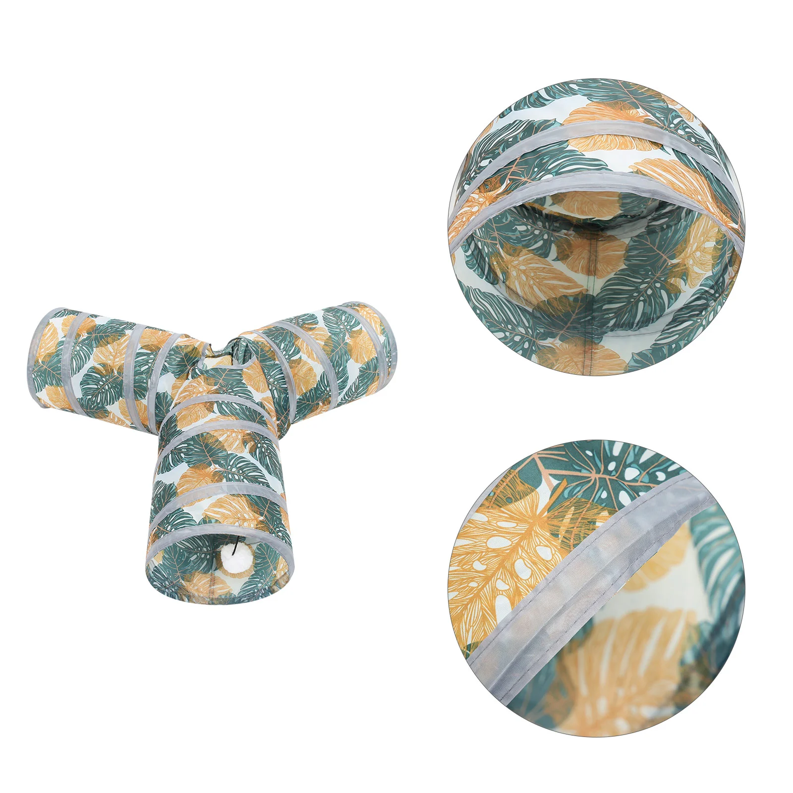 

Трехканальный складной туннель для кроликов, прикрывающая игрушка для домашних животных, забавная кошка для улицы, домашний котенок из зоо...