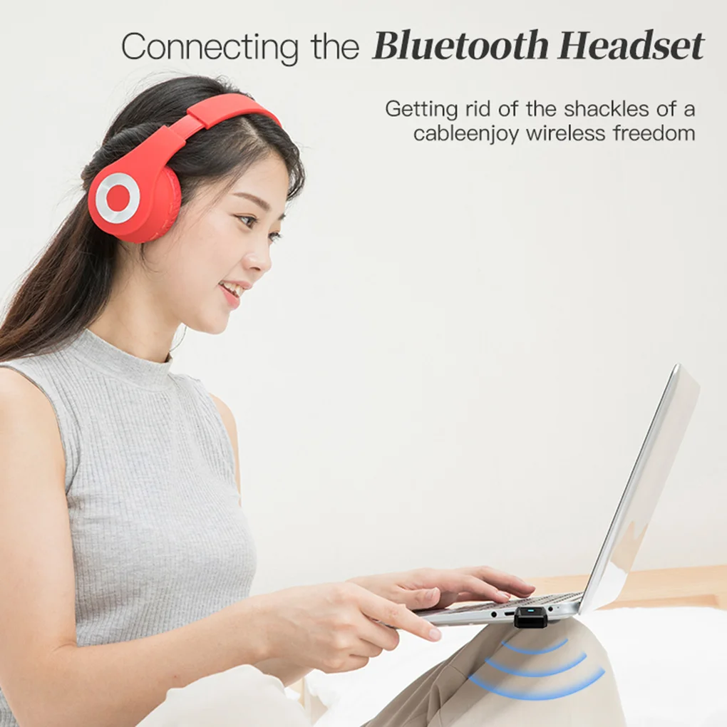 

Wireless Bluetooth 5.0 Adapter Dual Mode Mini USB Dongle Transmitter for Laptop Computer PC Bluetooth Receiver Transmitter